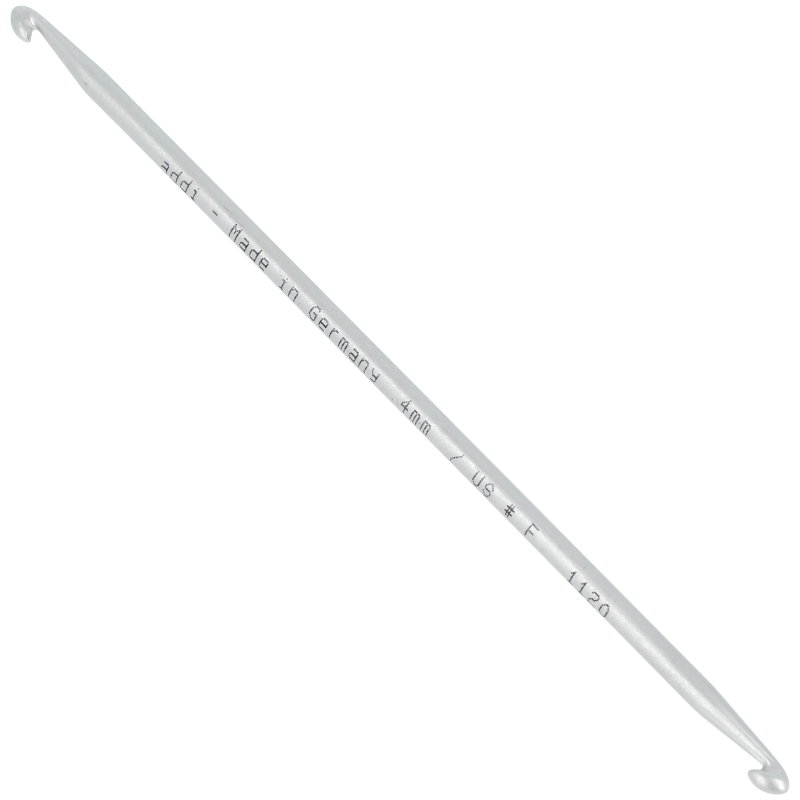 Aluminium tunische dubbele haaknaald 15cm - 4.00mm