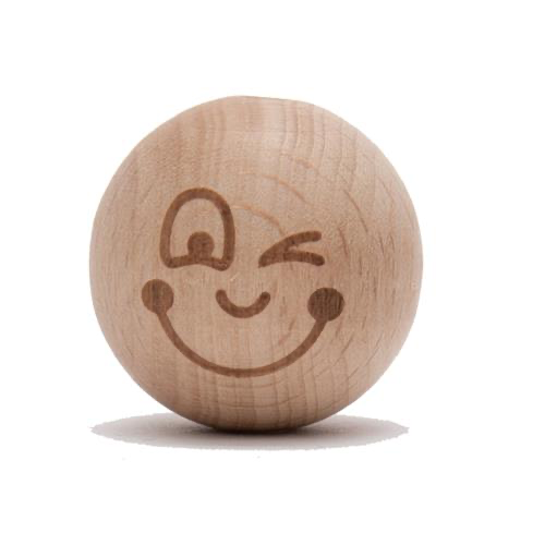 Kraal gelukspoppetjes 25mm Thijs, 2 stuks