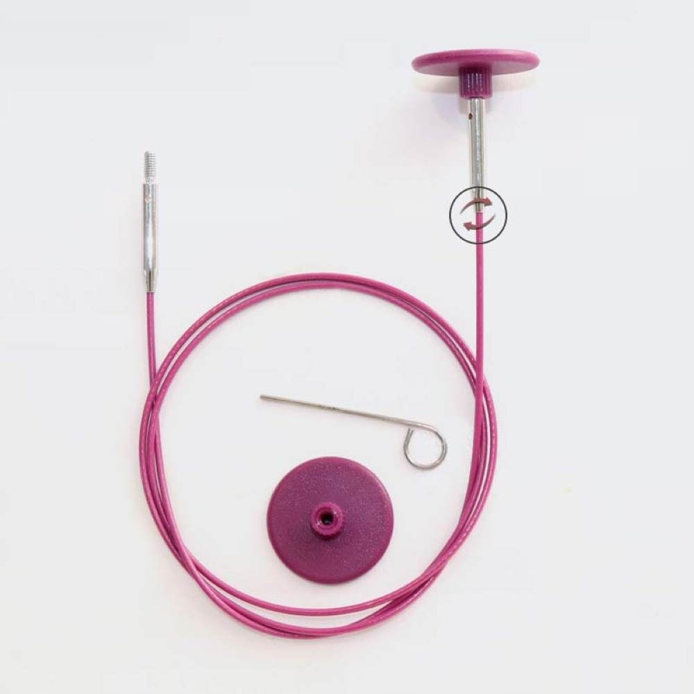 KnitPro Swivel 360° Verwis. kabel voor 60cm naald 