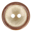 Milward Knoop 2-gaats rond 18mm bruin - 3st
