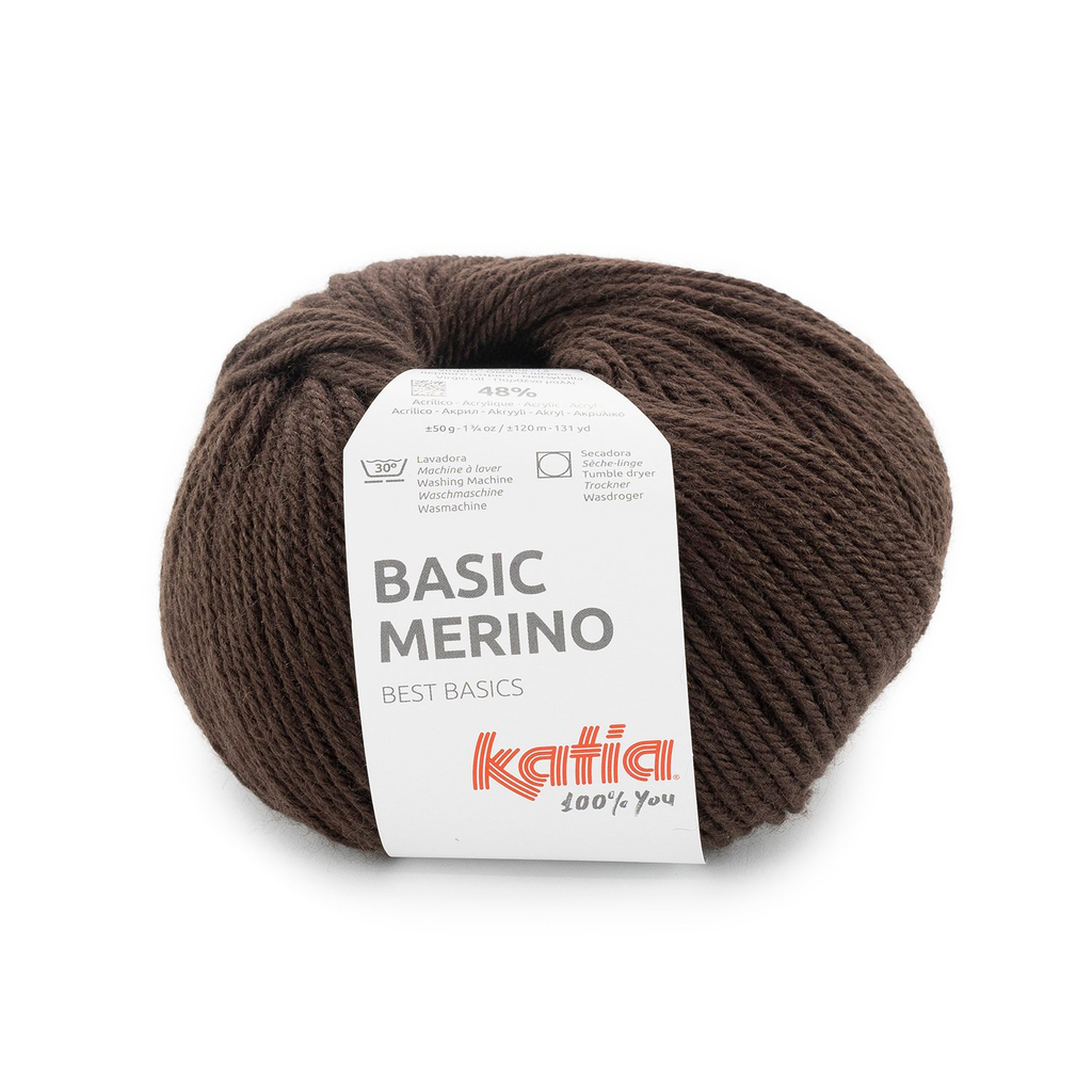 Basic Merino - 106 Chocolade bruin