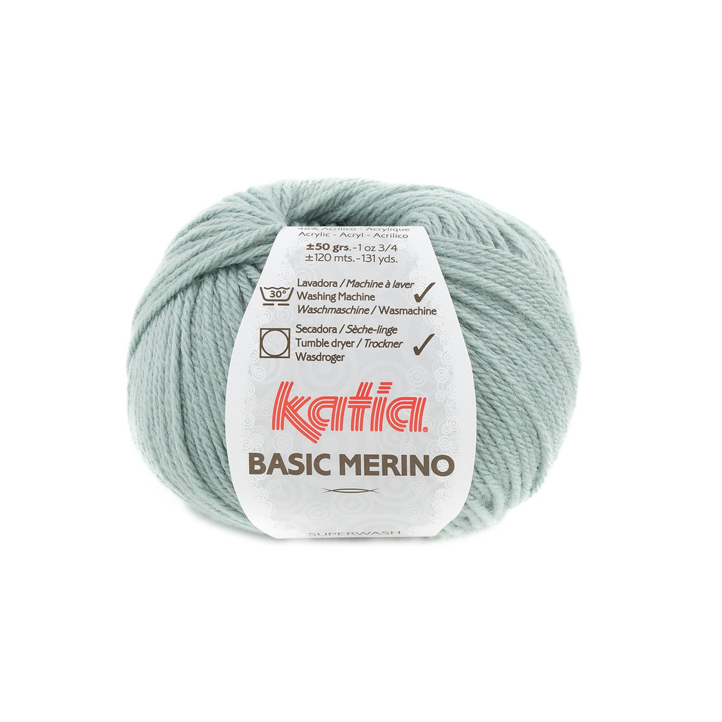 Basic Merino - 80 Witachtig groen