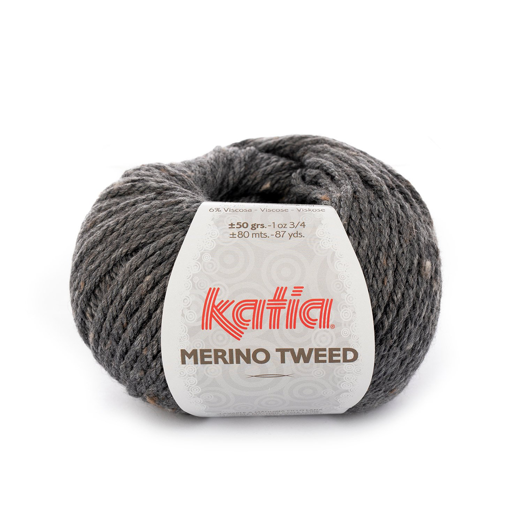 Merino Tweed - 308 Donker grijs