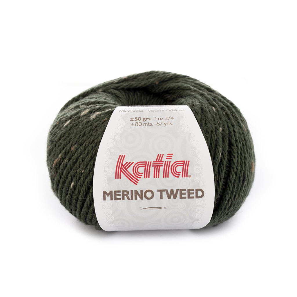 Merino Tweed - 310 Donker groen