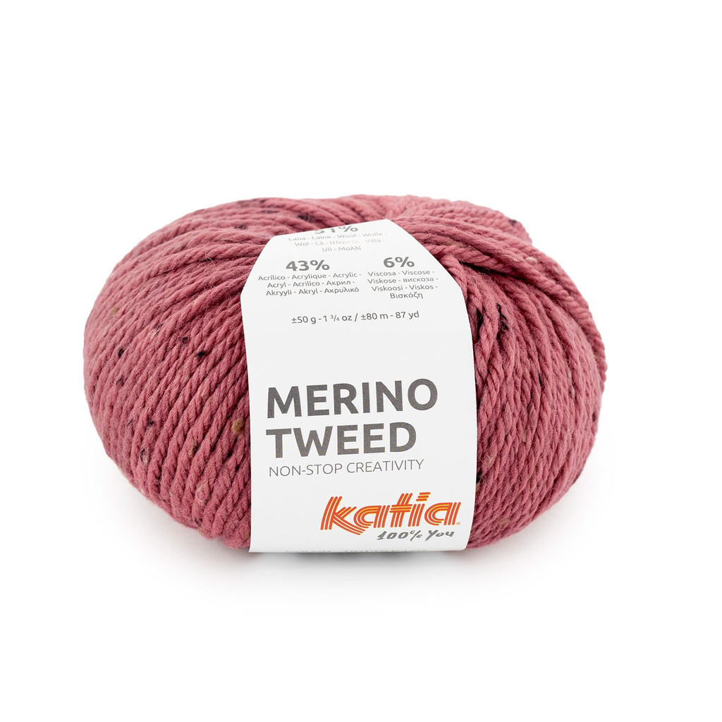Merino Tweed - 321 Oud roze