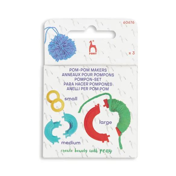 Pony Pom pom maker 3,5-5-7,5cm