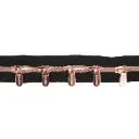 Spiraal rits metallic incl. 5 schuivers - 2m - rose goud