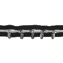 Spiraal rits metallic incl. 5 schuivers - 2m - zilver