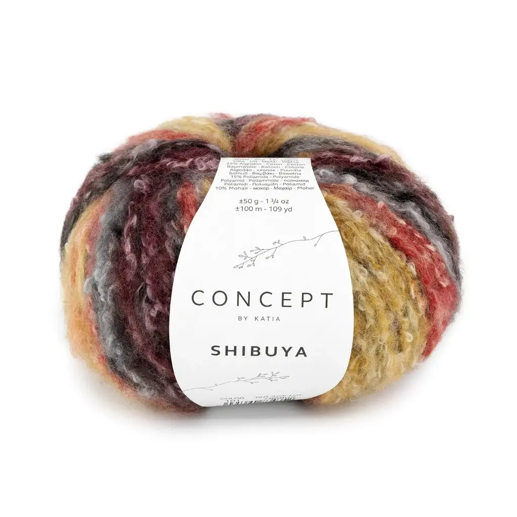 Shibuya - 101 - Rood-Roest bruin-Grijs