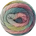 Silky Lace Rainbow - 303 Kauwgom roze-Water blauw-Oker