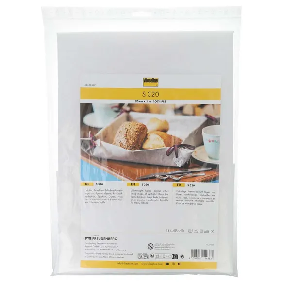 Vlieseline Kappenversteviging S320 queen size 90x100cm