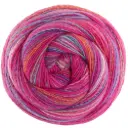 Gomitolo Magico - 3028 Fuchsia/grijsviolet/ecru/oranje/hemelsblauw