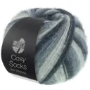 Cosy Socks Soft Stripes - 104 Antraciet/donker-/muis-/lichtgrijs