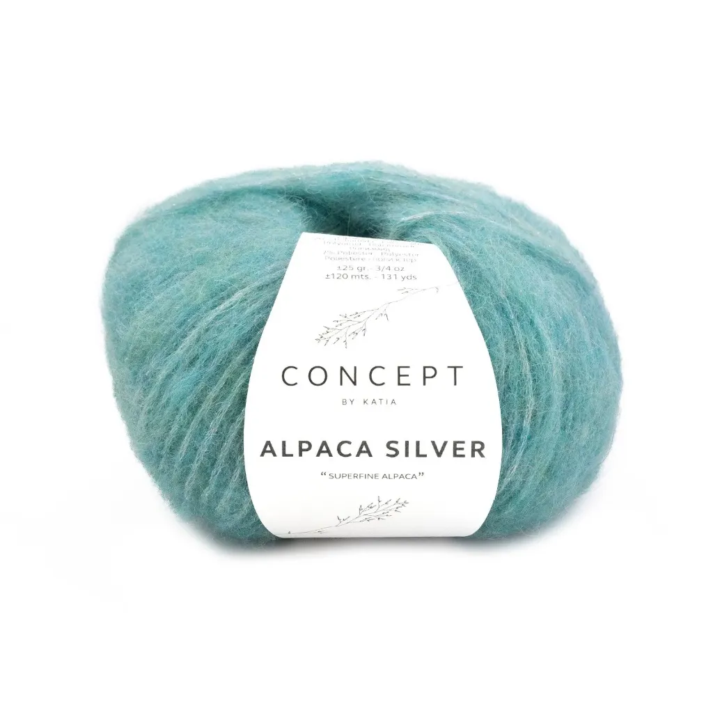 [1053.O.280] Alpaca Silver - 280 Malachiet-Zilver