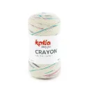 Crayon - 52 Ecru-Kauwgom roze-Turquoise