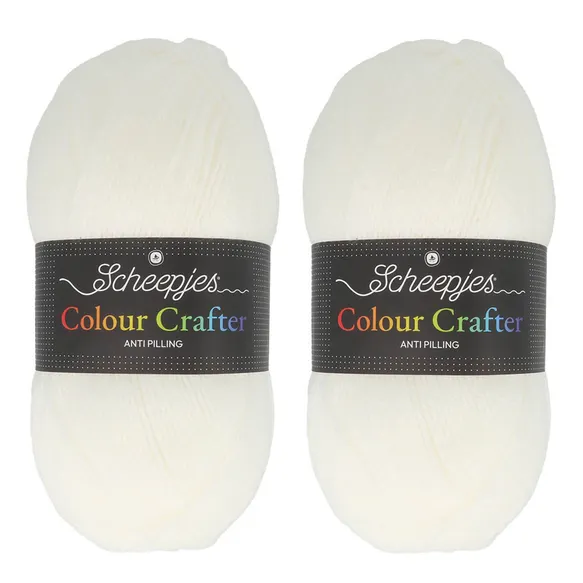 [1680-02-1001] Scheepjes Colour Crafter Solid Pack 2x150g - 1001 Weert