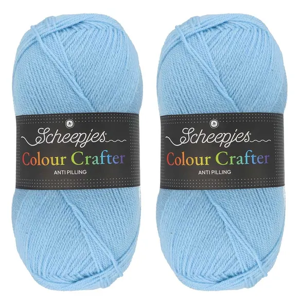 [1680-02-1019] Scheepjes Colour Crafter Solid Pack 2x150g - 1019 Texel
