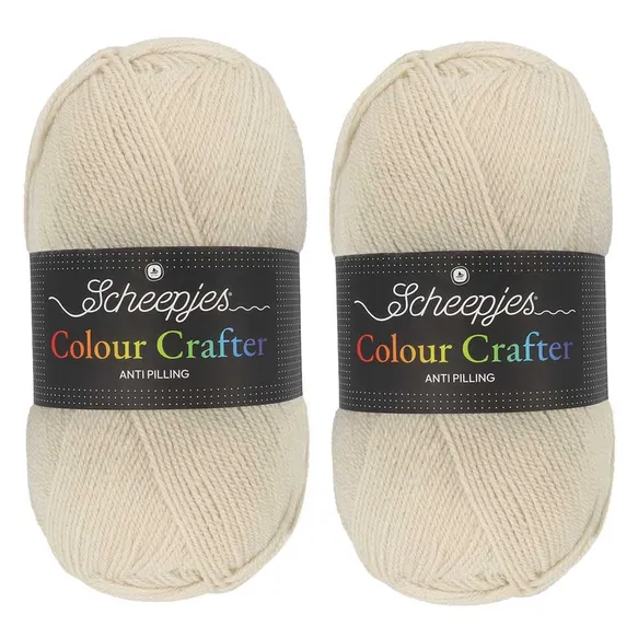 [1680-02-1218] Scheepjes Colour Crafter Solid Pack 2x150g - 1218 Zandvoort