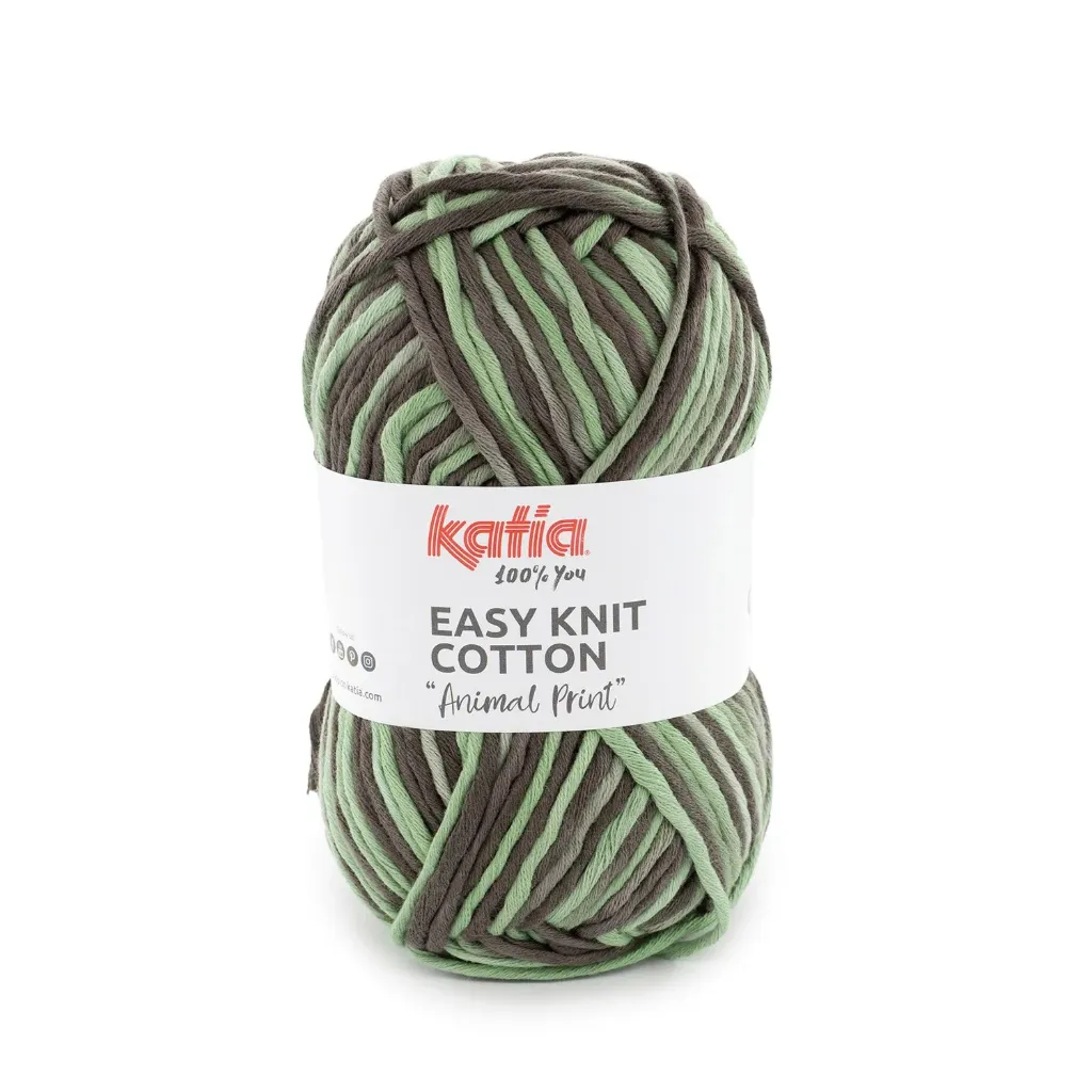 Easy Knit Cotton Animal Print - 203 Pistache-Nerts