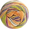 Fair Cotton Stretch - 105 Paars-Groen-Oranje