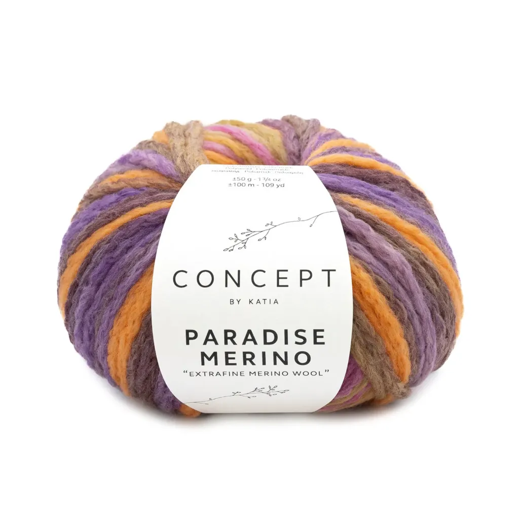 Paradise Merino - 504 Roze-Oranje-Lila-Oker
