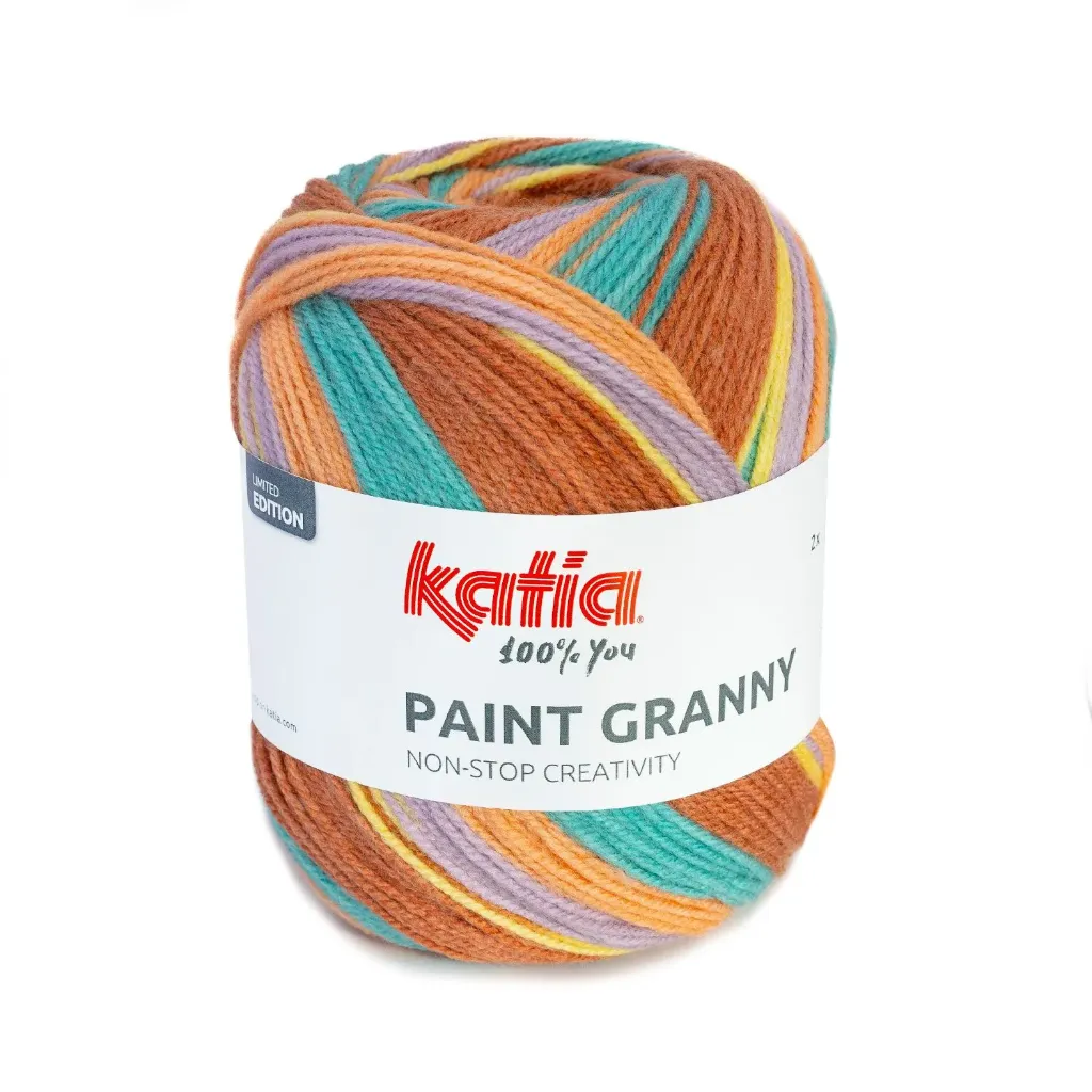 Paint Granny - 203 500 Ecru-Groen-Blauw-Geel