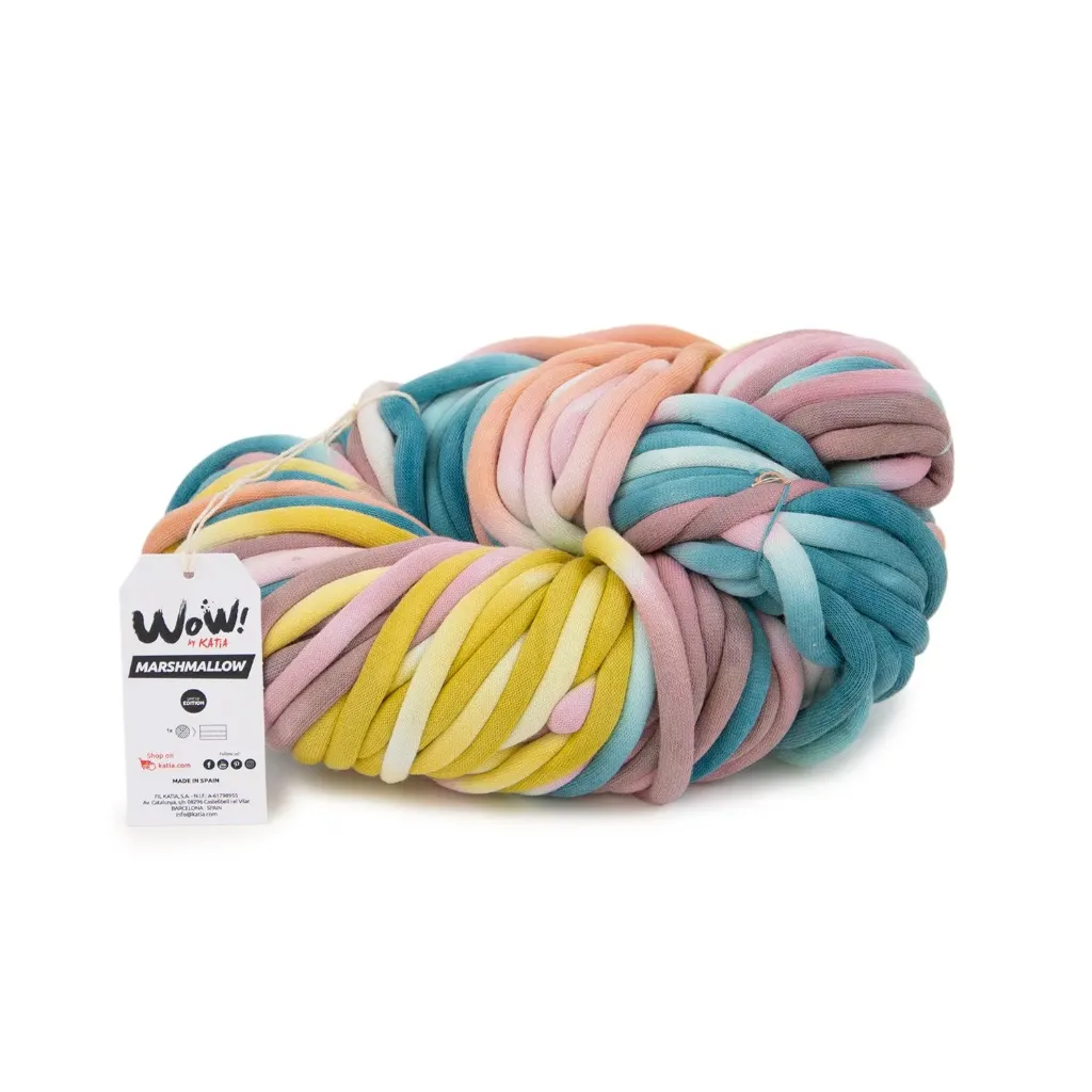 [1459.O.302] WOW - Marshmallow 302 Kauwgom roze-Turquoise-Citroengeel