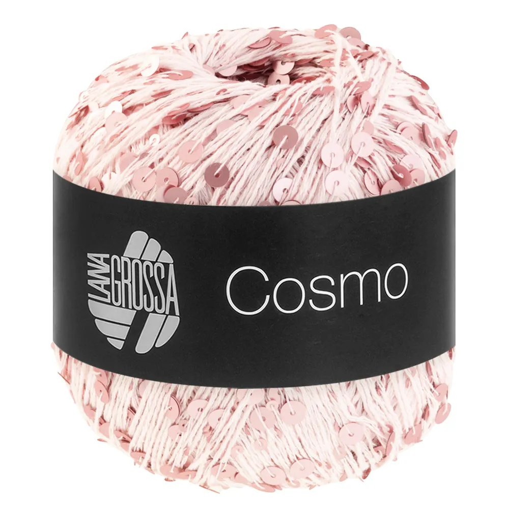Cosmo - 12 Lichtroze met gekleurde paillettes