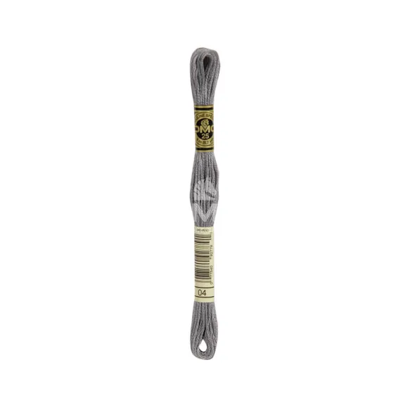 [117MC-0004] DMC Mouliné splijtzijde  - 0004 Grijs