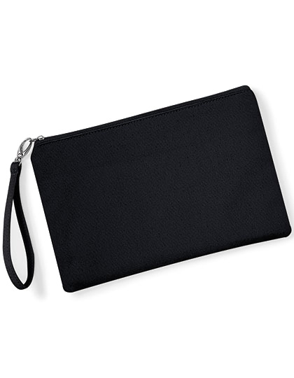 Canvas Wristlet Pouch - Black