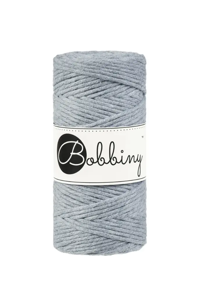 Bobbiny Macramé 3mm - Silver
