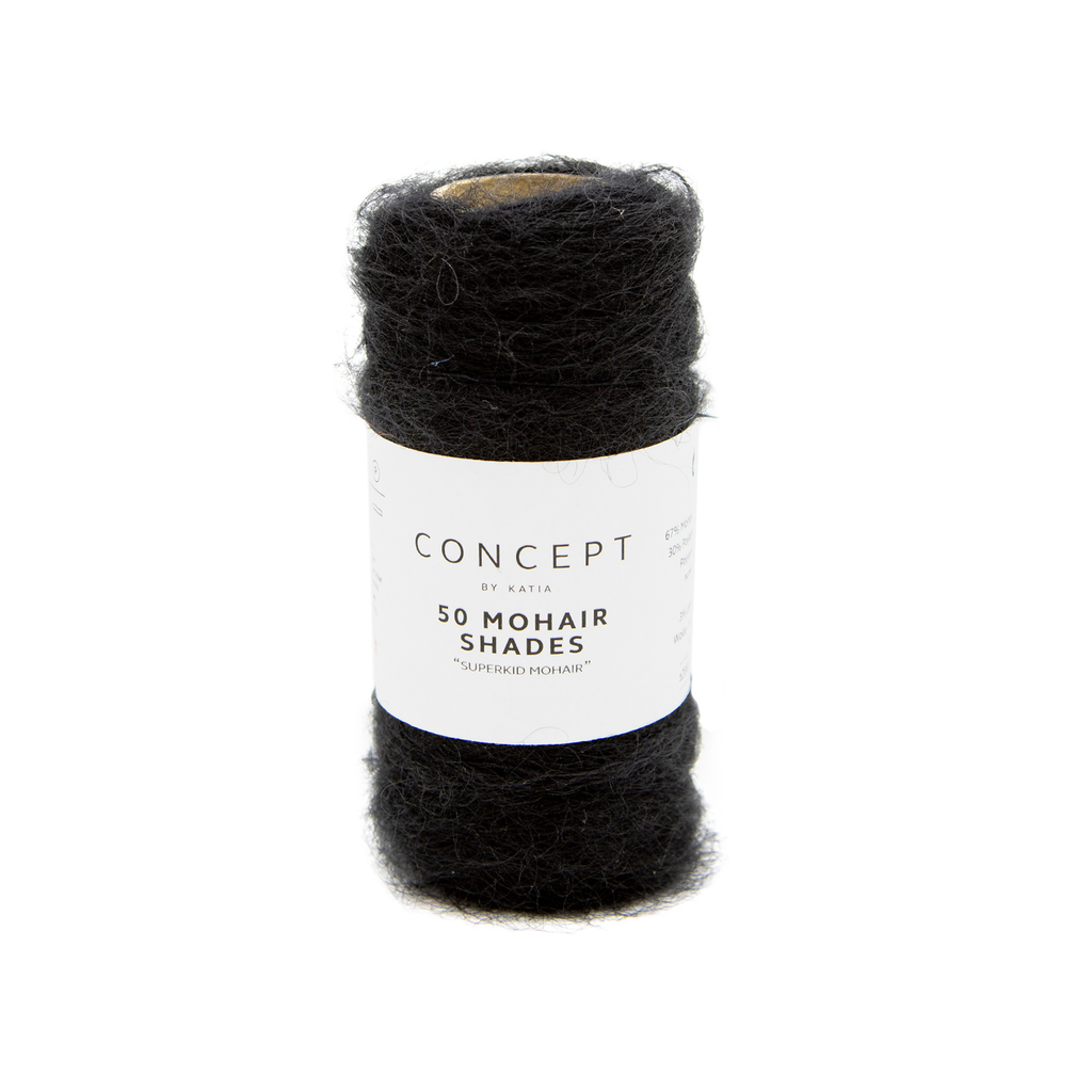 50 Mohair Shades - 10 - Zwart