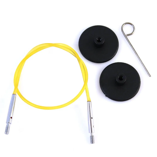 [K10631] KnitPro Kabel 40 cm - geel