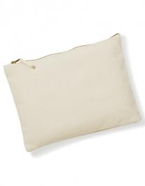 [WM530M] Canvas Accessory Pouch - Natural - M