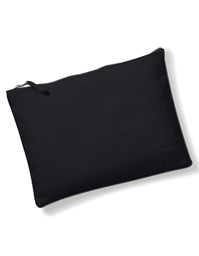 [WM530M] Canvas Accessory Pouch - Black - M