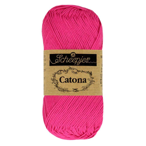 [1678-604] Scheepjes Catona 50gr - 604 Neon Pink