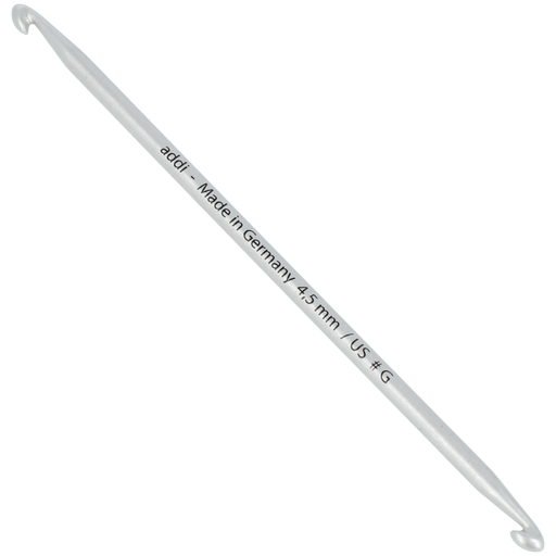 [393.1545] Aluminium tunische dubbele haaknaald 15cm - 4.50mm
