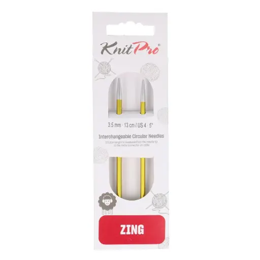 [K47501] KnitPro Zing verwisselbare breipunten 3.50mm - 13cm