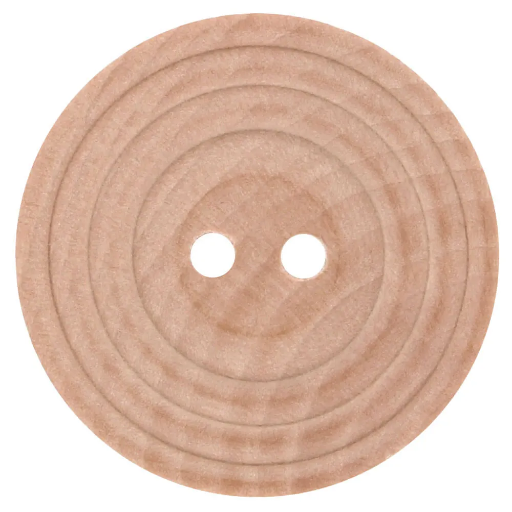 [79893-28] Houten knoop met rand maat 28 - 17,5mm per 4 stuks