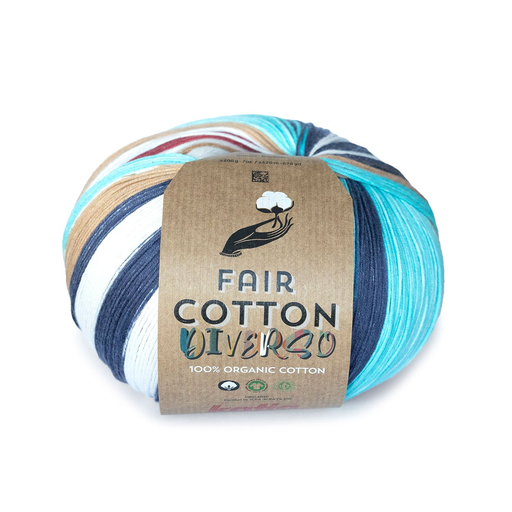 [1018.O8.400] Fair Cotton Diverso - 400 Bruin-Lila-Blauw