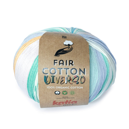 [1018.O8.402] Fair Cotton Diverso - 402 Groen-Geel-Blauw