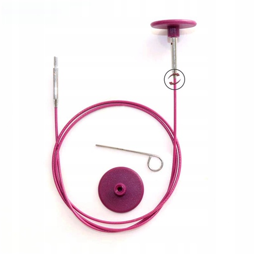 [K10645] KnitPro Swivel 360° Verwis. kabel voor 100cm naald