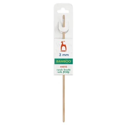 [P44815] Pony Bamboo Haaknaald 15cm 3.00mm