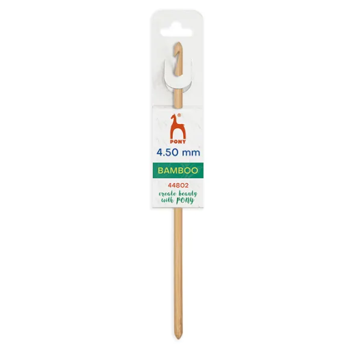 [P44802] Pony Bamboo Haaknaald 15cm 4.50mm