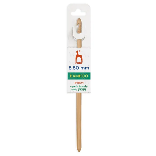 [P44804] Pony Bamboo Haaknaald 15cm 5.50mm