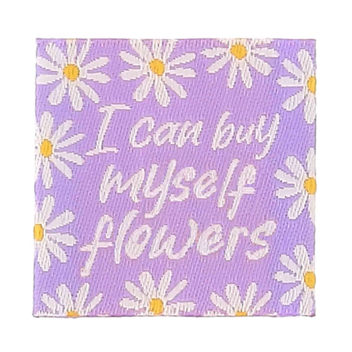 [BO71024] Bohin Kledinglabel opnaaibaar 35x35mm - I Can by Myself - 4st