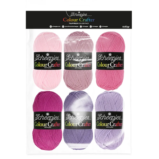 [24919] Colour Crafter colour pack 6x50g- Tulip Fields