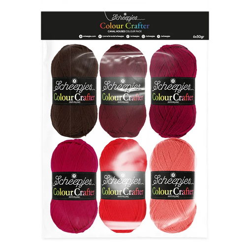 [24922] Colour Crafter colour pack 6x50g - Canal Houses