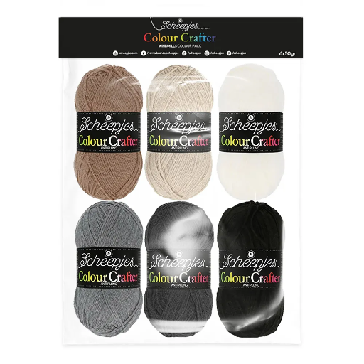 [24923] Colour Crafter colour pack 6x50g - Windmills