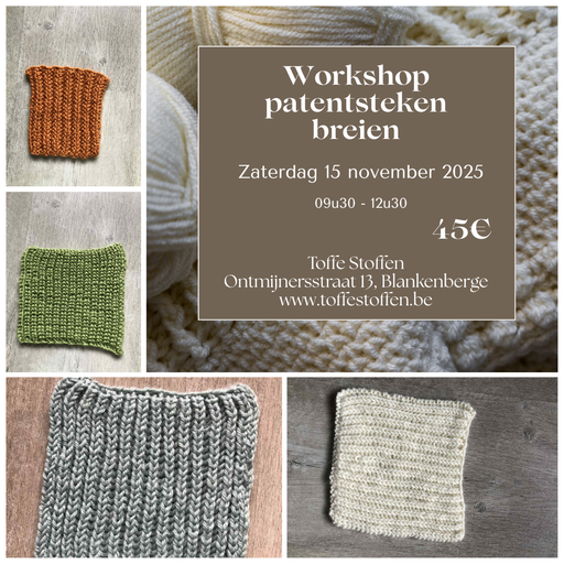 Workshop Patentsteken Breien - 15/11/2025
